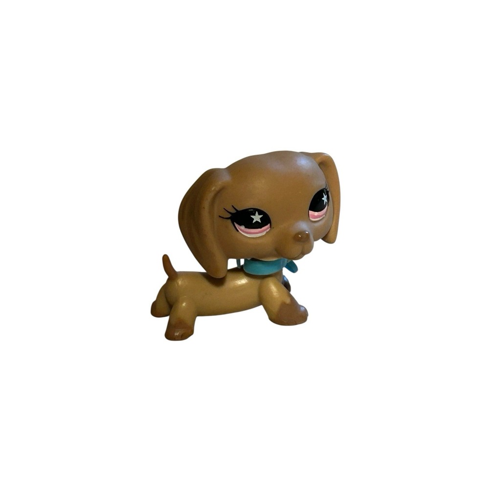Authentic Littlest Pet Shop #932‎ Dachshund Dog Original W/ Collar Hasbro LPS